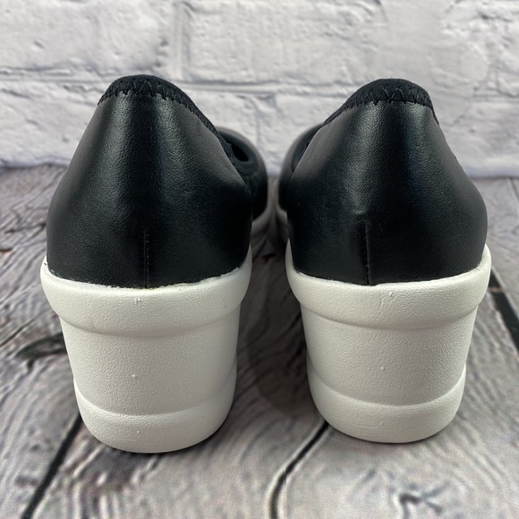 EASY SPIRIT ANTIGRAVITY Black Leather Wedges 7W - Picture 14 of 17